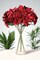 33" Poinsettia Burgundy– Artificial Holiday Glitter Décor Flower, Christmas Faux Plant for Home, Wreaths & Centerpieces, Set of 12